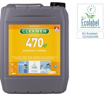ECOLABEL CLEAMEN 470, 5 l koupelny s leskem ECOLABEL CLEAMEN 470, 5 l koupelny s leskem - Drogerie Koupelna a WC Rez a vodní kámen